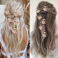 LAPOHI hair pins styled on a wedding table showing cohesive bridal decor