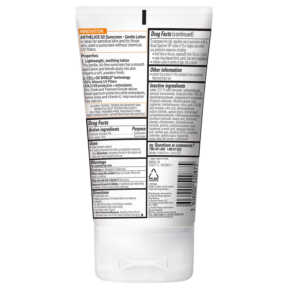 La Roche-Posay soft finish on skin close-up showing matte appearance