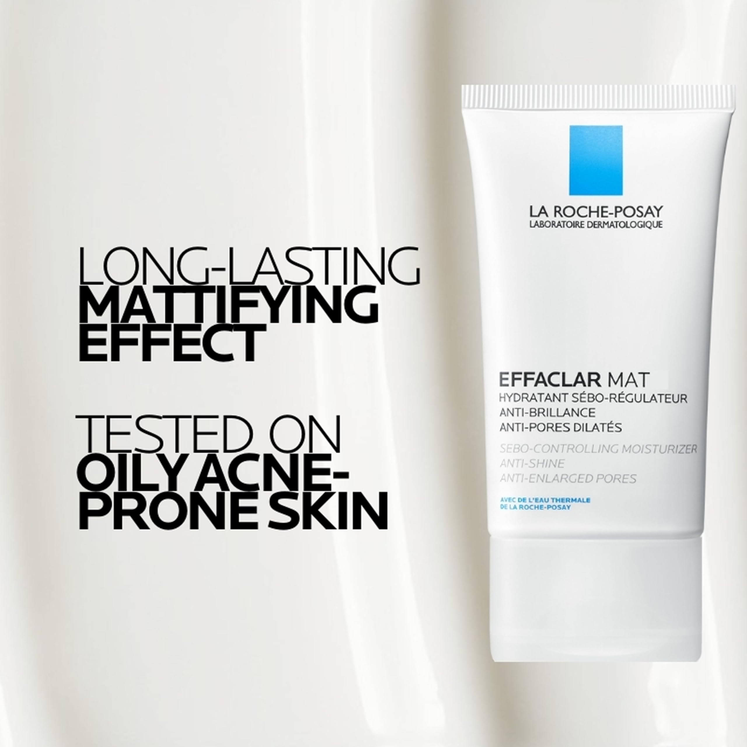 La Roche-Posay used as makeup base showing smoother pore appearance