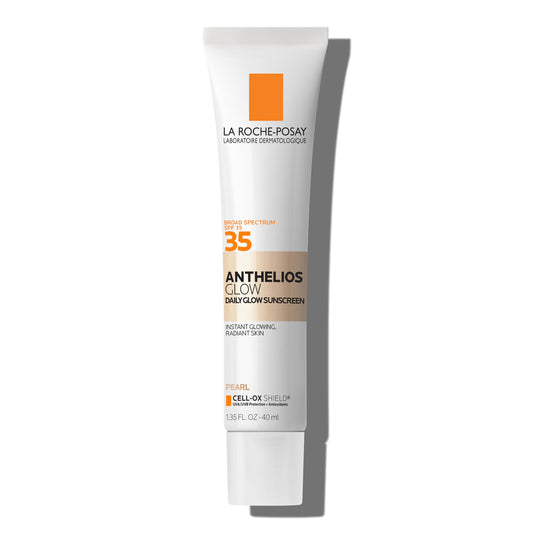 La Roche-Posay front packaging showing SPF 35 and radiant finish benefit