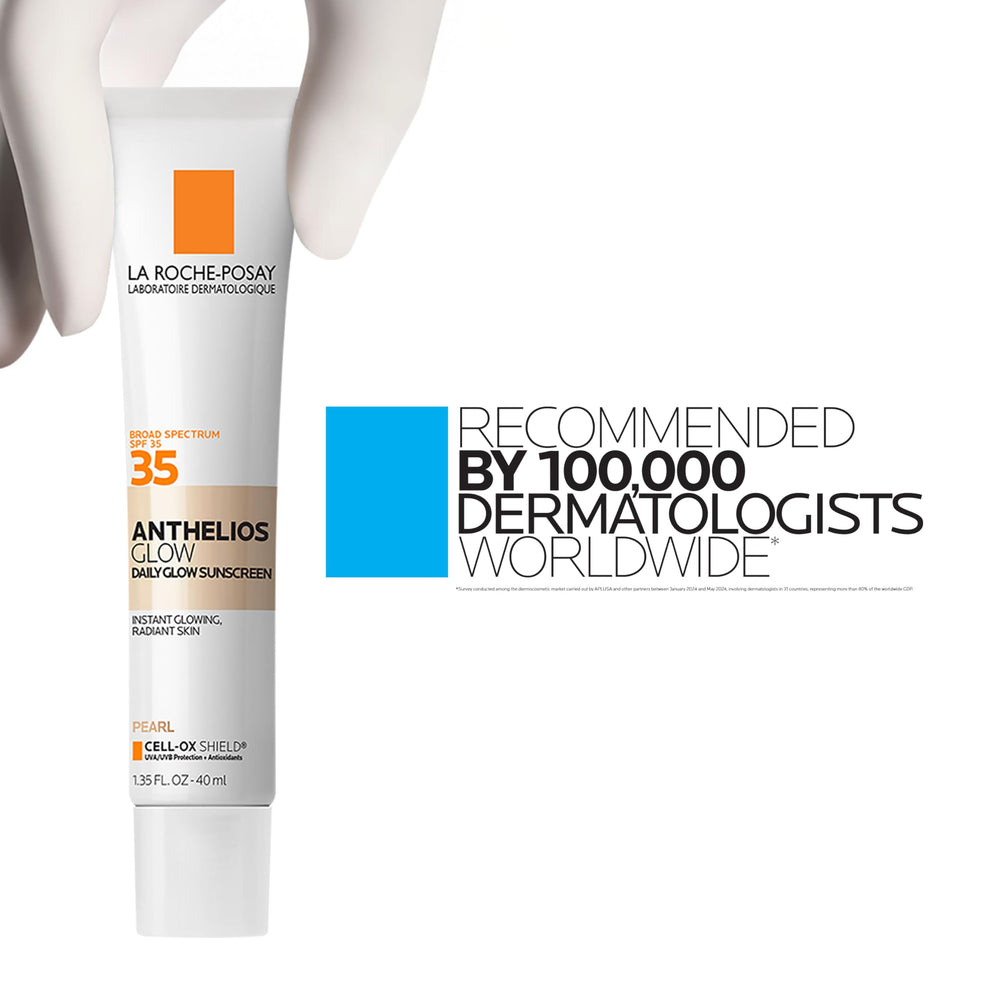 La Roche-Posay worn outdoors demonstrating glow and UV protection benefit