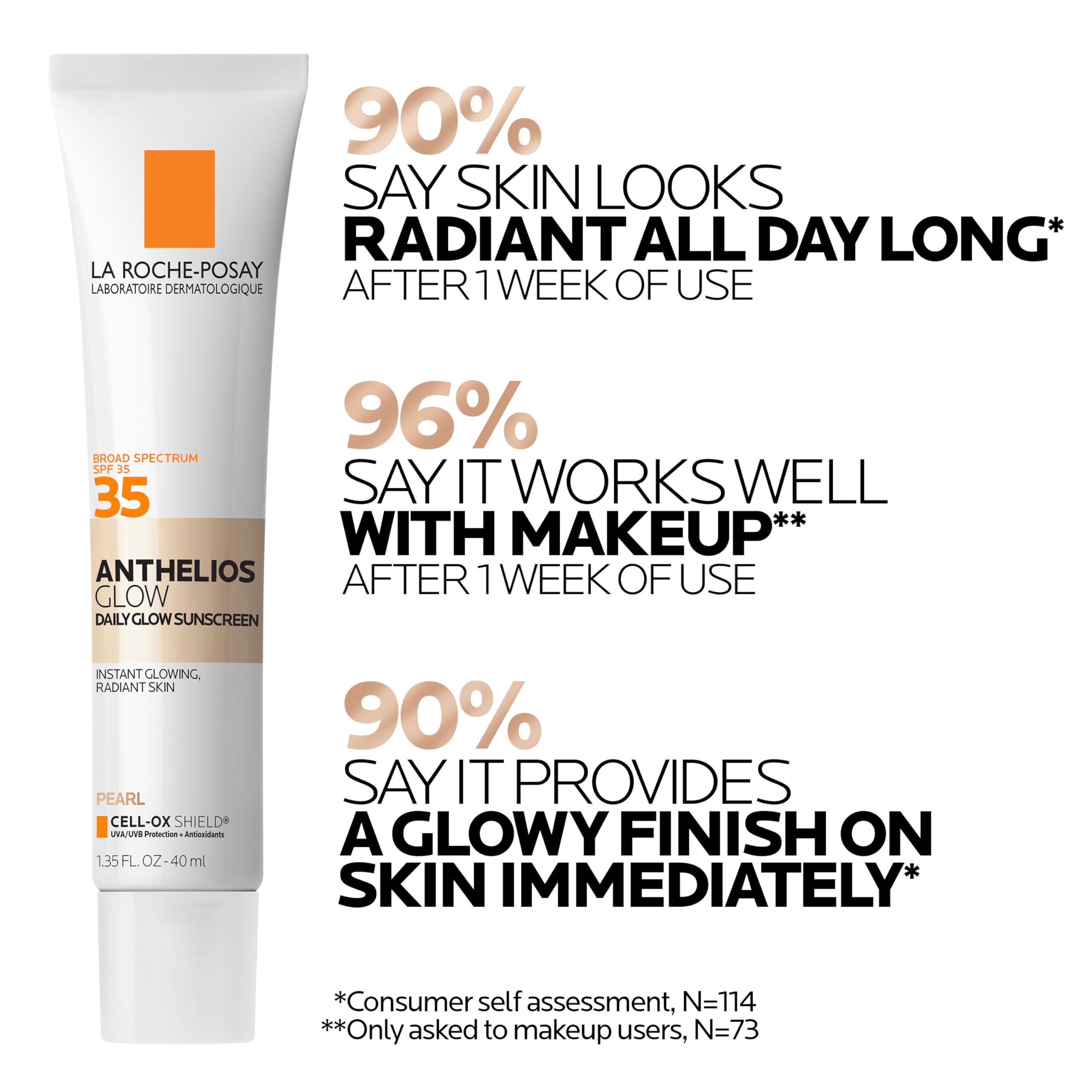 La Roche-Posay texture swatch illustrating lightweight, hydrating finish
