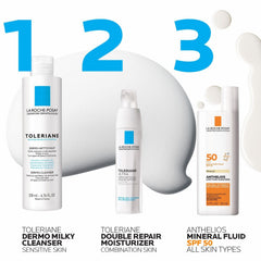 La Roche-Posay family at beach using sunscreen for reliable outdoor protection
