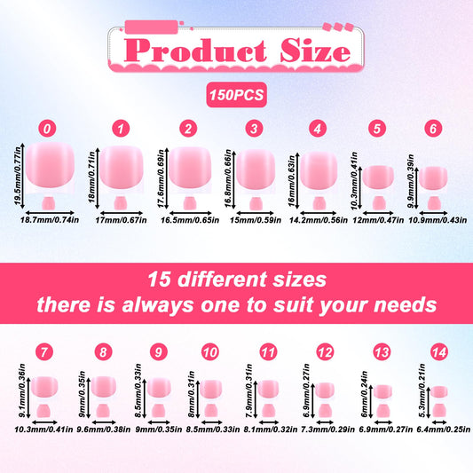 Larrel clear grid with size labels for quick selection and organization