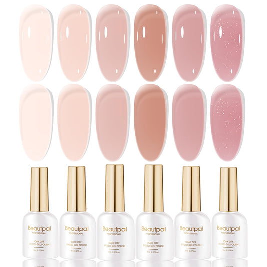 Larvall front packaging showing six 8ml gel bottles, tidy kit benefit