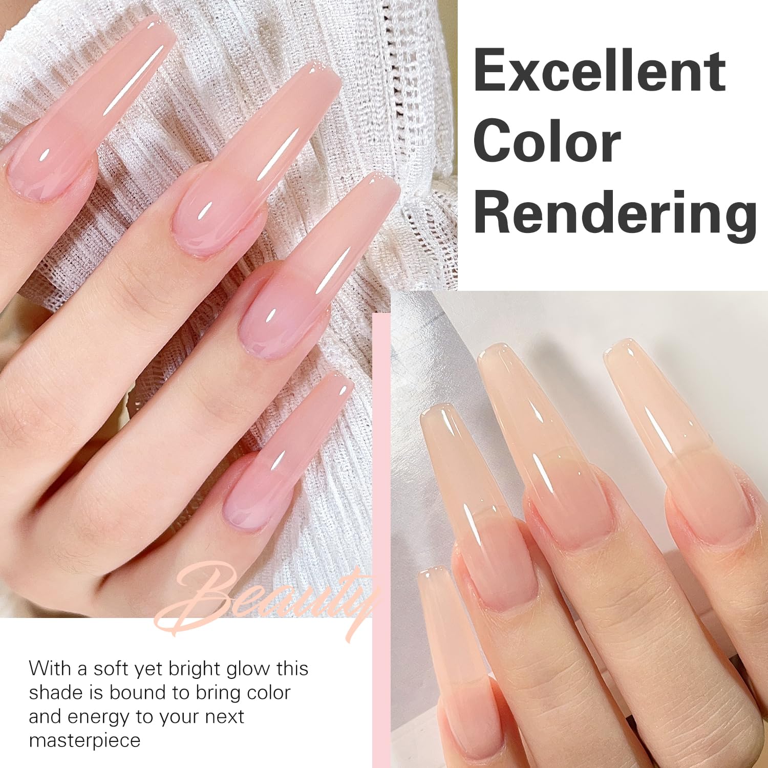 Larvall swatch fan on hand showing layered opacity, color choice benefit