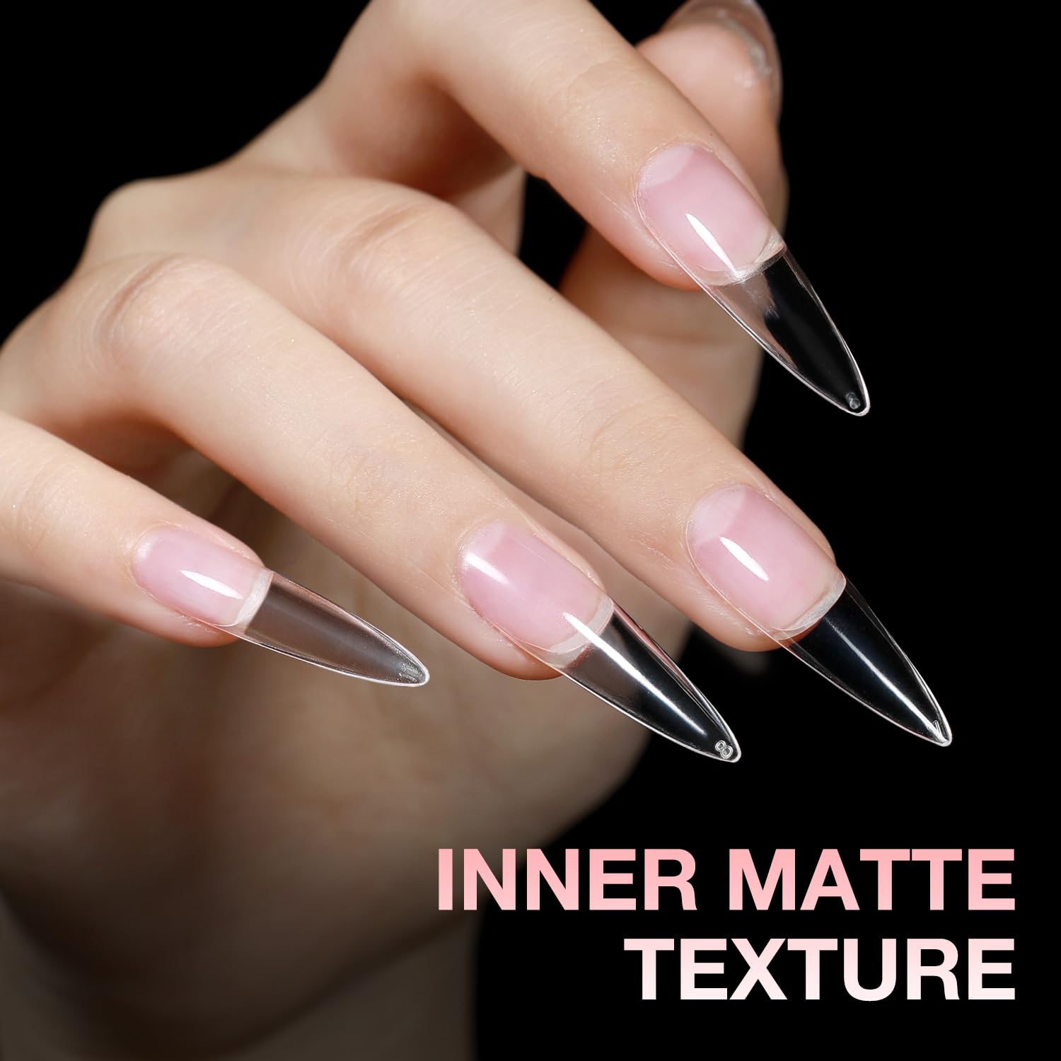 Larvall BEAUTPAL tips applied on nails demonstrating quick application