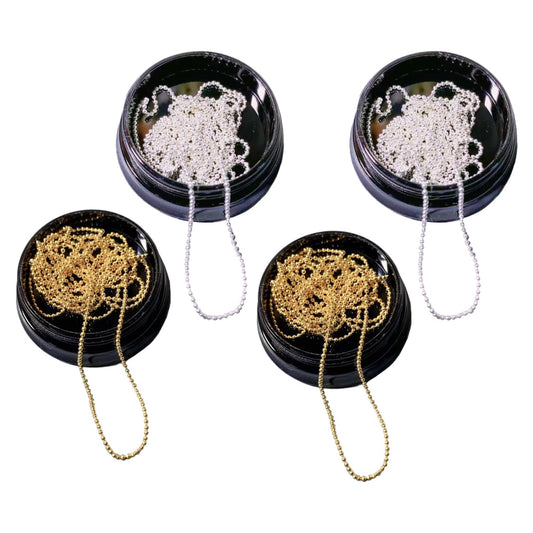 lasenersm front packaging showing silver and gold chains for neat storage and use