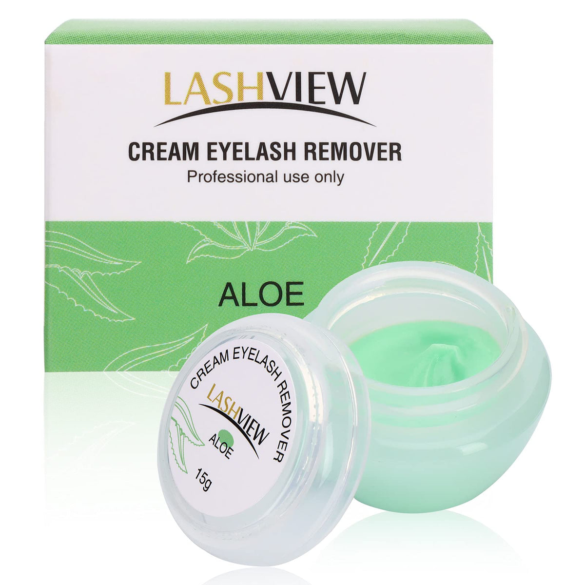 LASHVIEW front packaging showing bottle and label for professional salon use