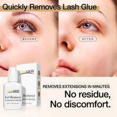 LASHVIEW in-salon use with technician removing extensions safely and cleanly