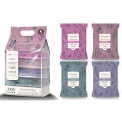 Laura Ashley front packaging showing four 30-count packs for convenience
