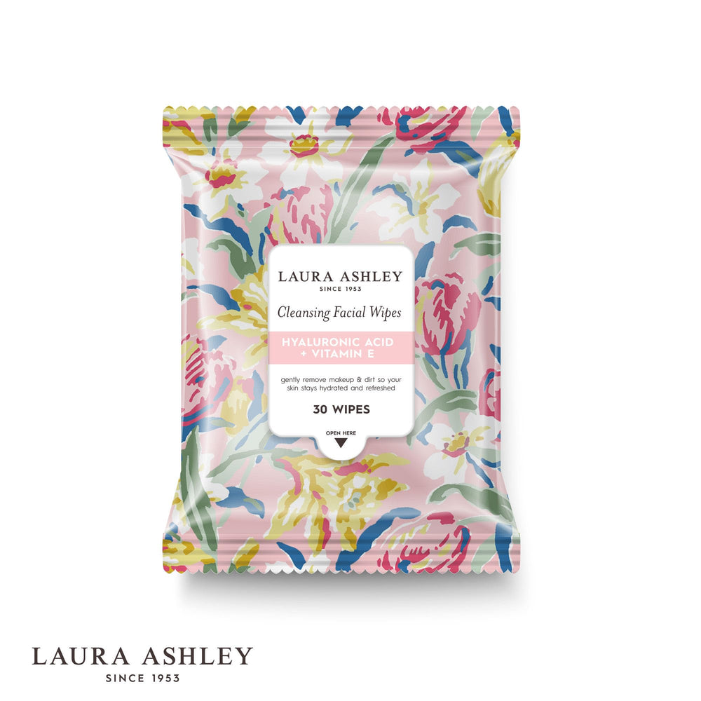 Laura Ashley ingredients label showing actives like retinol and vitamin C benefits