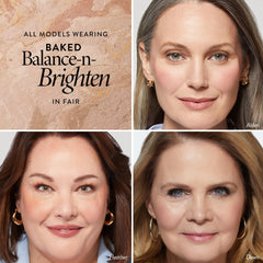 LAURA GELLER brush applying powder demonstrating easy blendability and buildable coverage