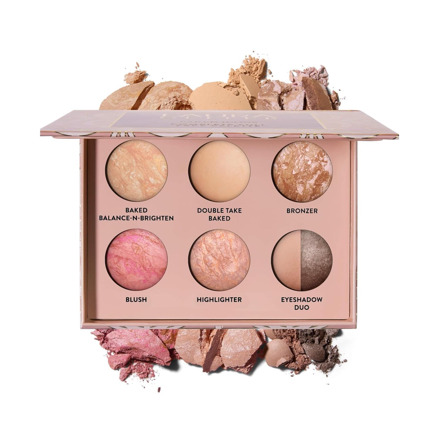 LAURA GELLER palette front open showing full-face layout and travel convenience