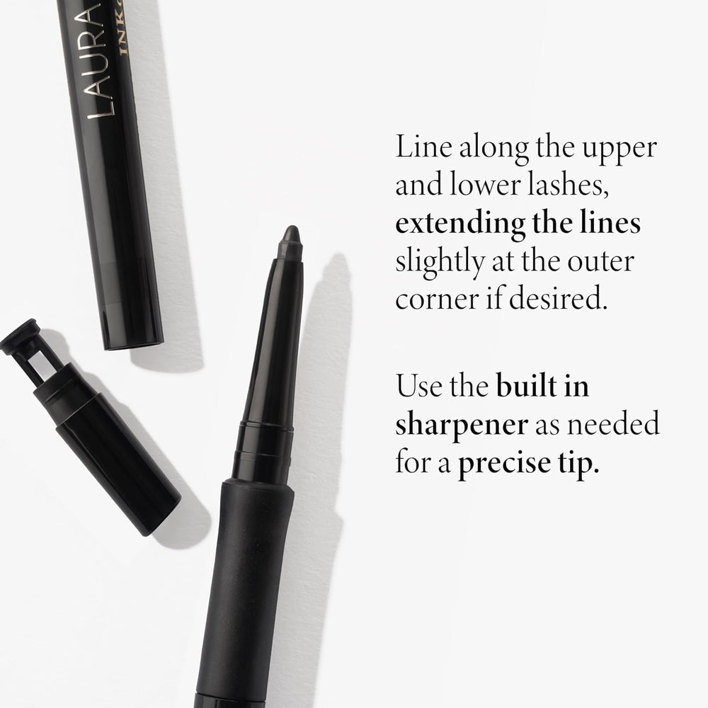 LAURA GELLER NEW YORK pencil in hand showing size and scale for easy daily use