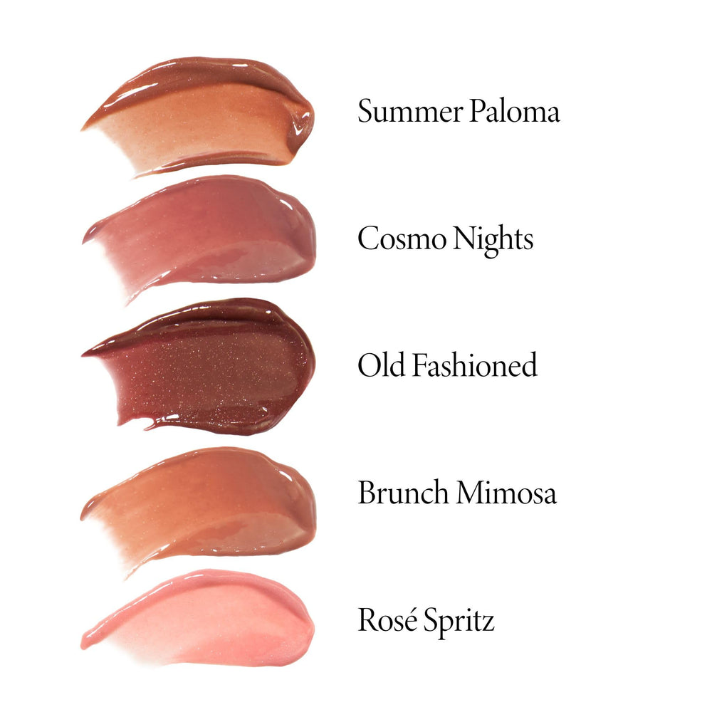 LAURA GELLER New York model wearing Brunch Mimosa for a natural glossy look