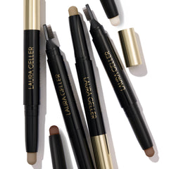 LAURA GELLER NEW YORK lifestyle image on vanity conveying everyday grooming use