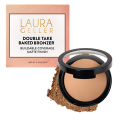 LAURA GELLER compact front view showing sleek packaging and portable benefit