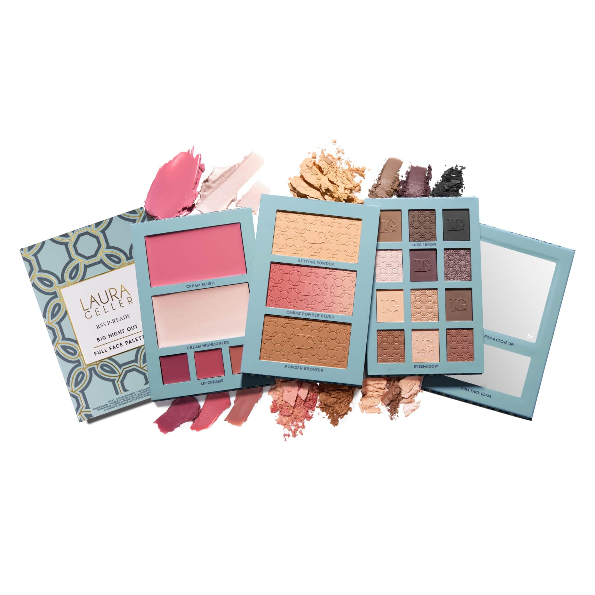 LAURA GELLER NEW YORK front palette view showing compact, travel-ready design and convenience
