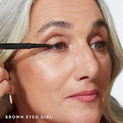 LAURA GELLER cap removed showing built‑in sharpener for quick touchups on the go