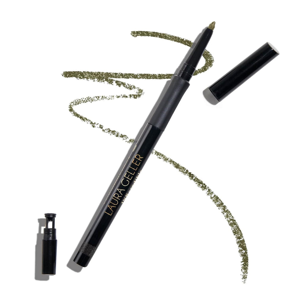 LAURA GELLER NEW YORK pencil front packaging showing olive shade and benefit