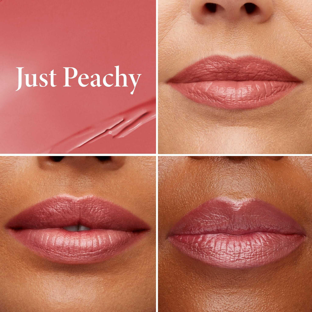 LAURA GELLER NEW YORK swatch on skin demonstrating Just Peachy color payoff and blendability
