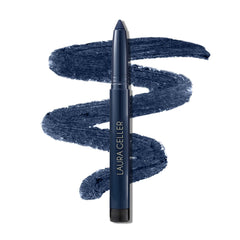 LAURA GELLER NEW YORK front view of Denim pencil showing full packaging and color payoff