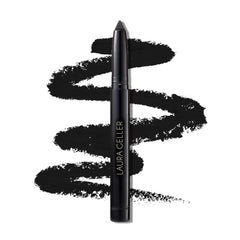 LAURA GELLER NEW YORK pencil front view showing sleek barrel and Deep Black finish for bold lines