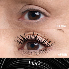 LAURA GELLER NEW YORK black and brown swatches showing rich pigmentation and finish
