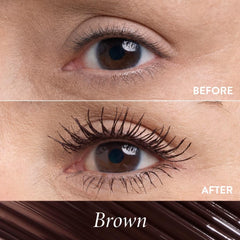 LAURA GELLER NEW YORK creamy mascara texture close-up demonstrating clump-free application