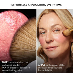 LAURA GELLER blush on vanity in natural light for everyday routine inspiration