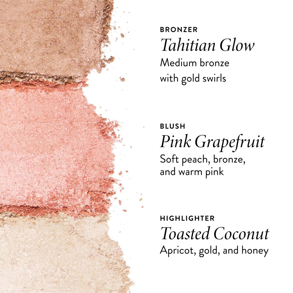 LAURA GELLER NEW YORK blush applied to cheek showing fresh color boost