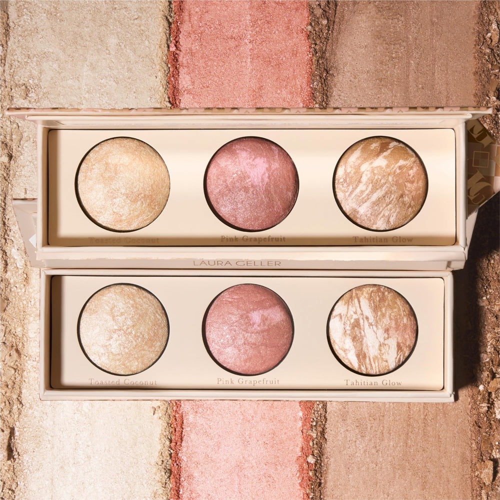 LAURA GELLER NEW YORK close label shot highlighting shade names and product details