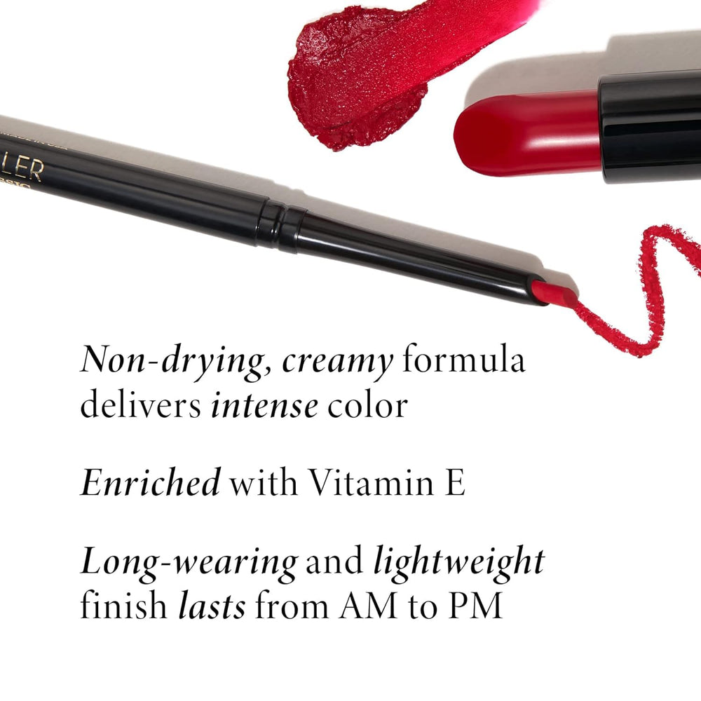 LAURA GELLER close-up of lipstick bullet highlighting smooth creamy texture benefit