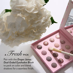 LAURA GELLER NEW YORK lifestyle image of finished eye makeup delivering polished glam