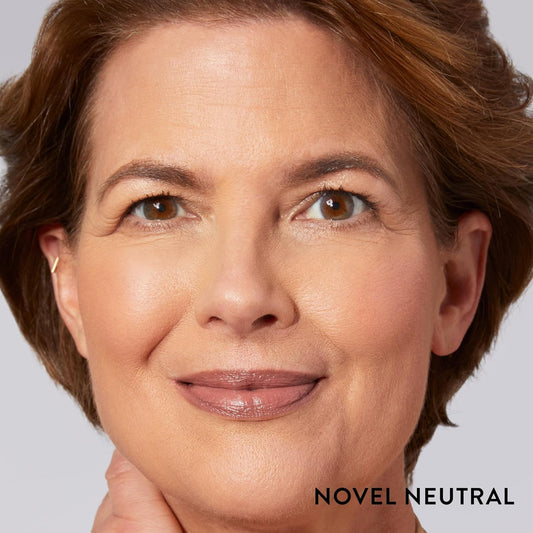 LAURA GELLER NEW YORK open bullet of Novel Neutral showing creamy, rich color payoff