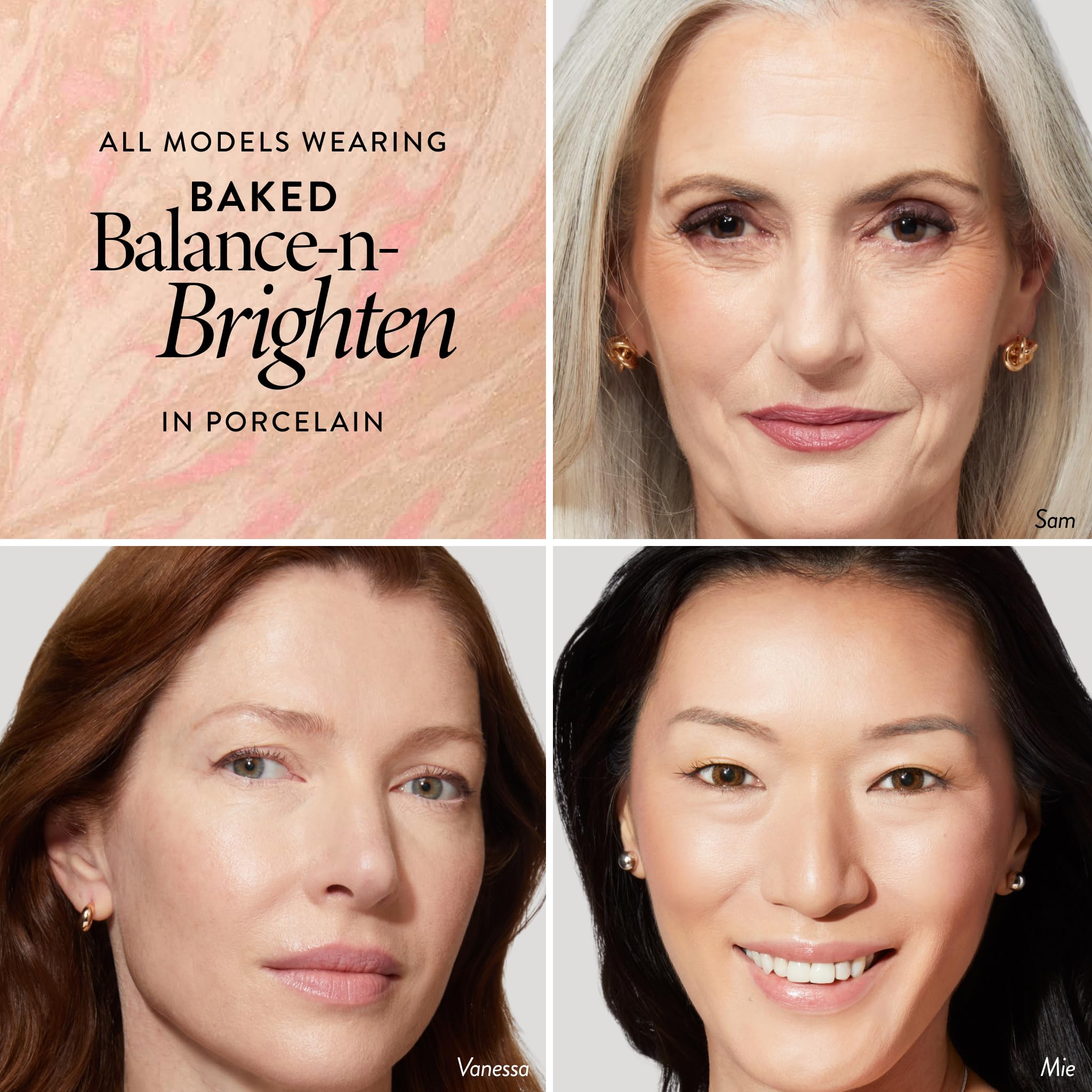 LAURA GELLER NEW YORK brush blending powder demonstrating seamless application and coverage