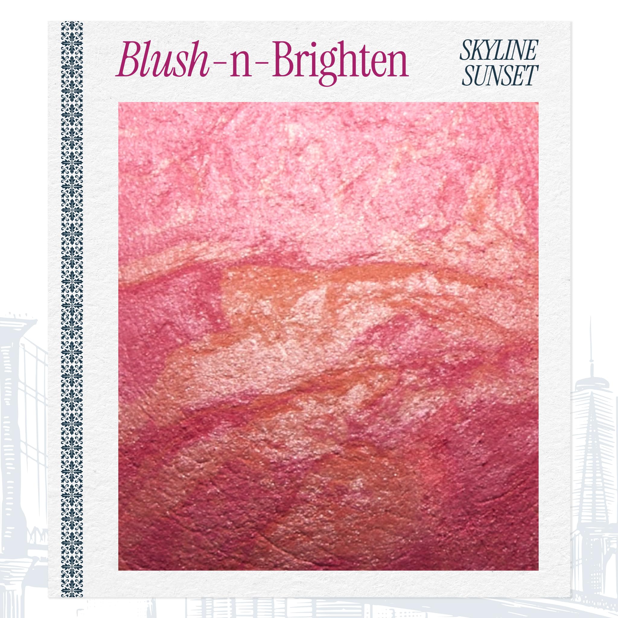 LAURA GELLER NEW YORK compact label close-up highlighting shade name