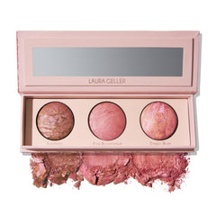 LAURA GELLER NEW YORK compact front view showing trio and portable design benefit