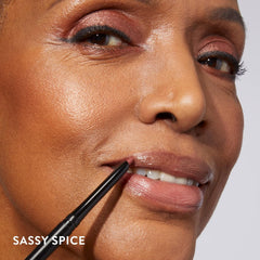 LAURA GELLER NEW YORK paired with lipstick demonstrating layered color harmony