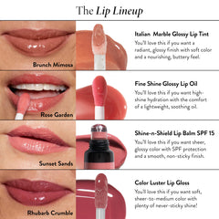 LAURA GELLER NEW YORK gloss placed in handbag for portable, on-the-go touch-up convenience