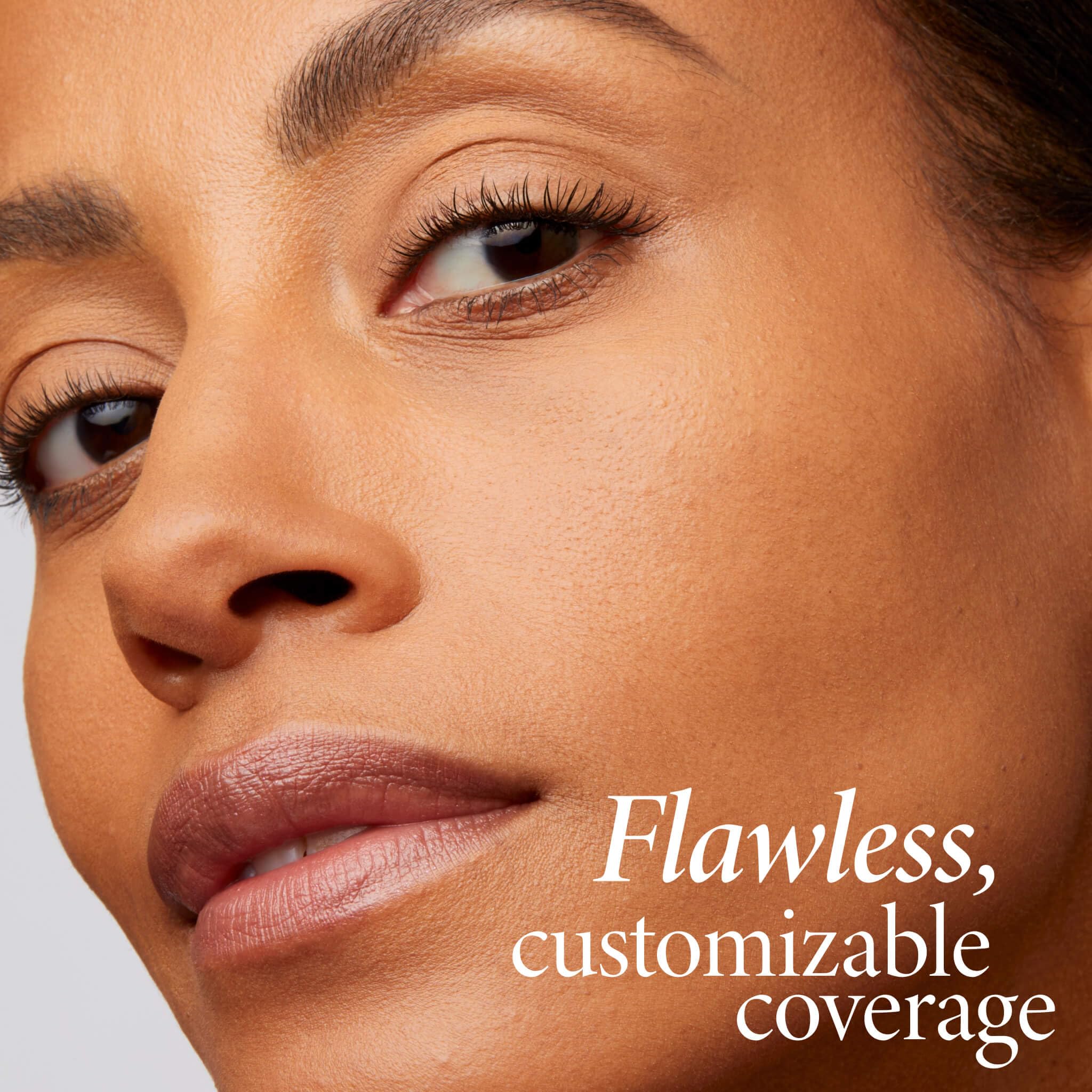 LAURA GELLER NEW YORK wet versus dry application side-by-side for customizable finish