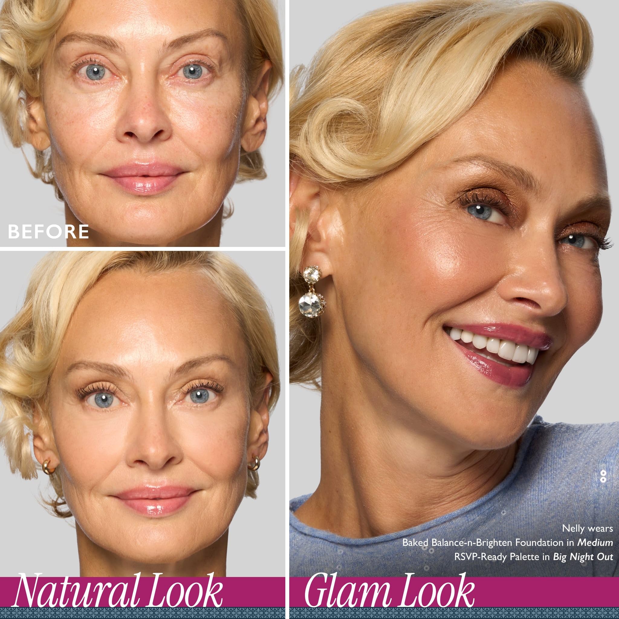 LAURA GELLER NEW YORK open palette top view showing organized shades for complete looks