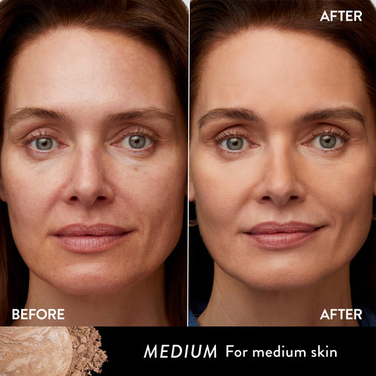 LAURA GELLER NEW YORK open pan with marbleized pigments showing color-correcting action