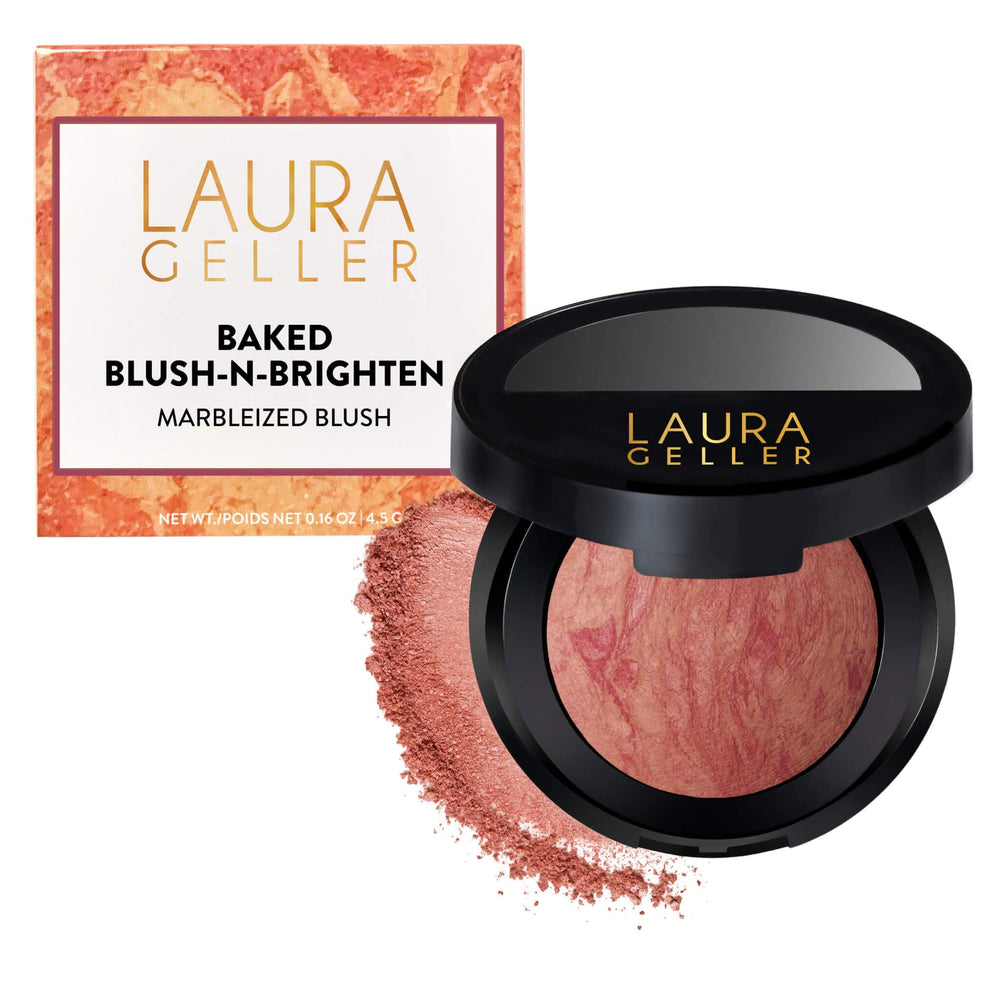 LAURA GELLER packaging front showing Tropical Peach shade and benefits