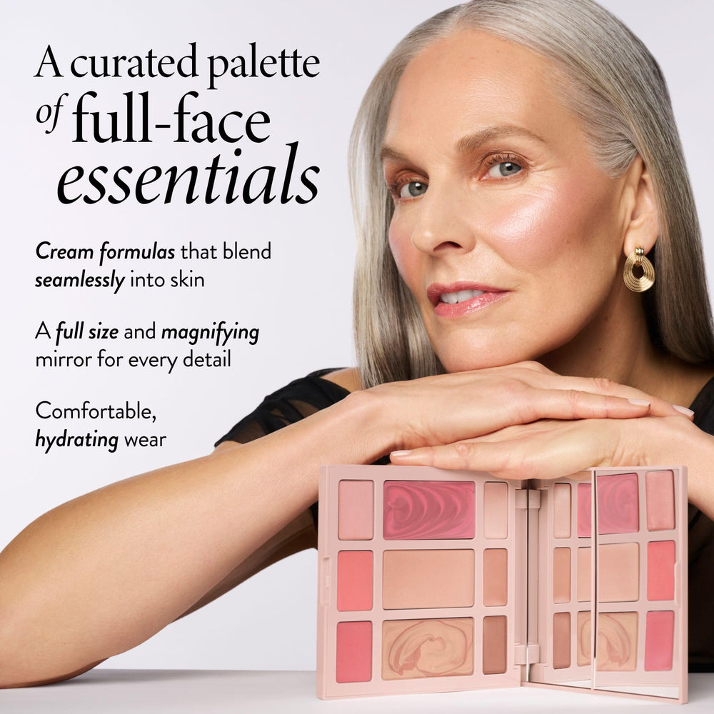 LAURA GELLER applying cream with fingers for quick, seamless blending benefit