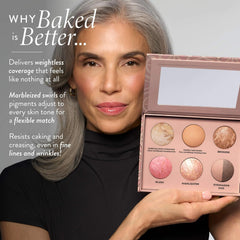 LAURA GELLER open palette front view for easy travel-ready makeup