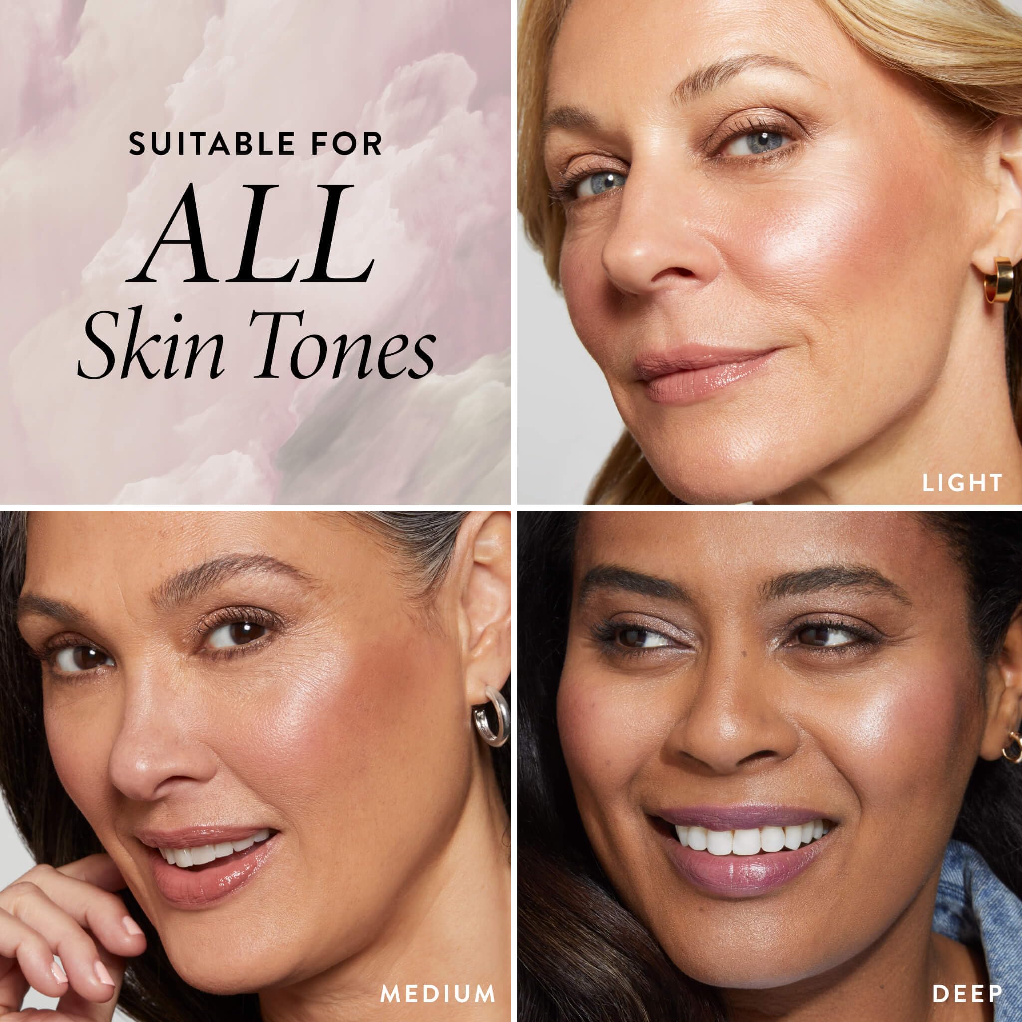 LAURA GELLER close-up baked powder texture showing silky finish and blendability benefit