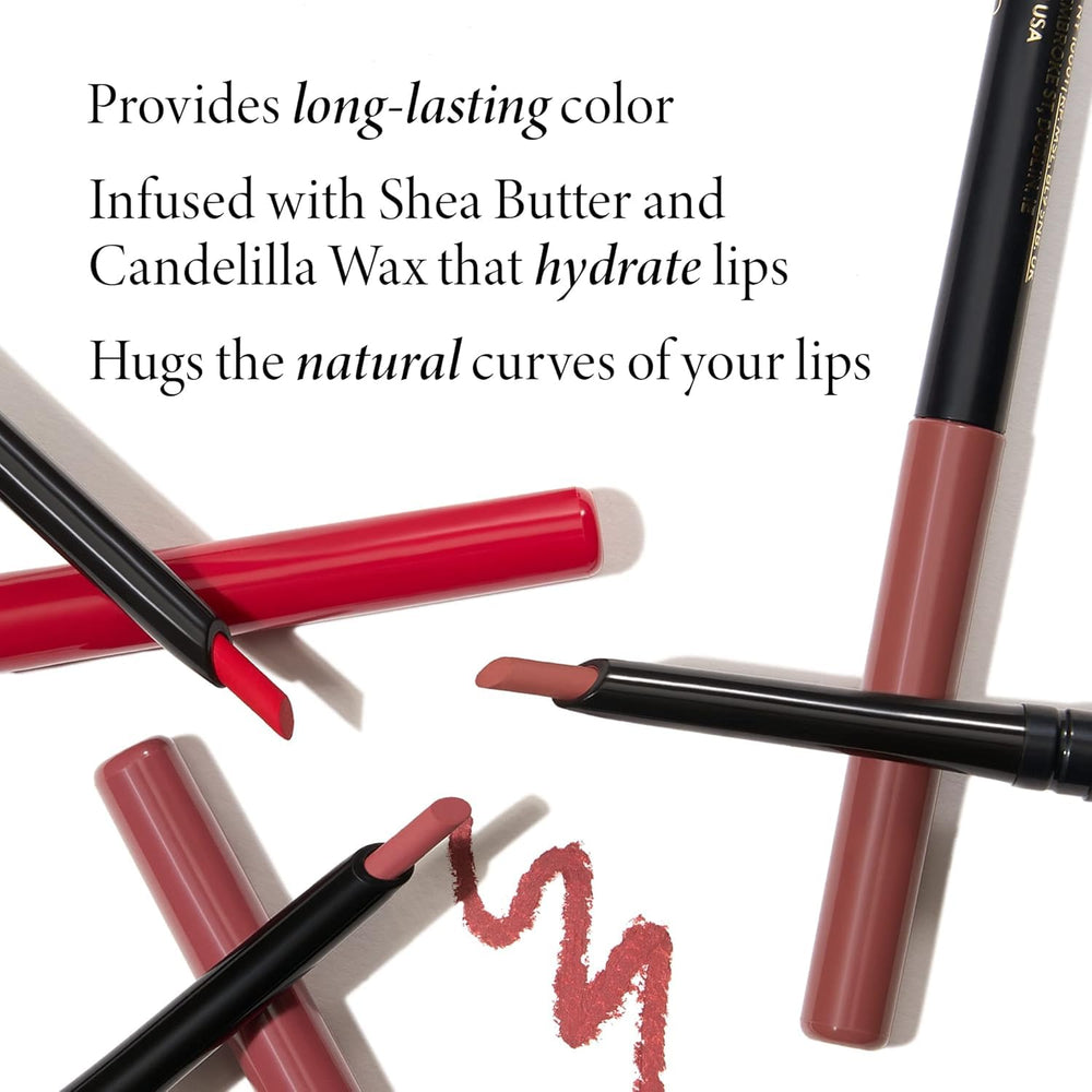 LAURA GELLER NEW YORK creamy pencil texture stroke demonstrating smooth glide benefit
