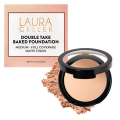 LAURA GELLER compact front view showing sleek branding and shade